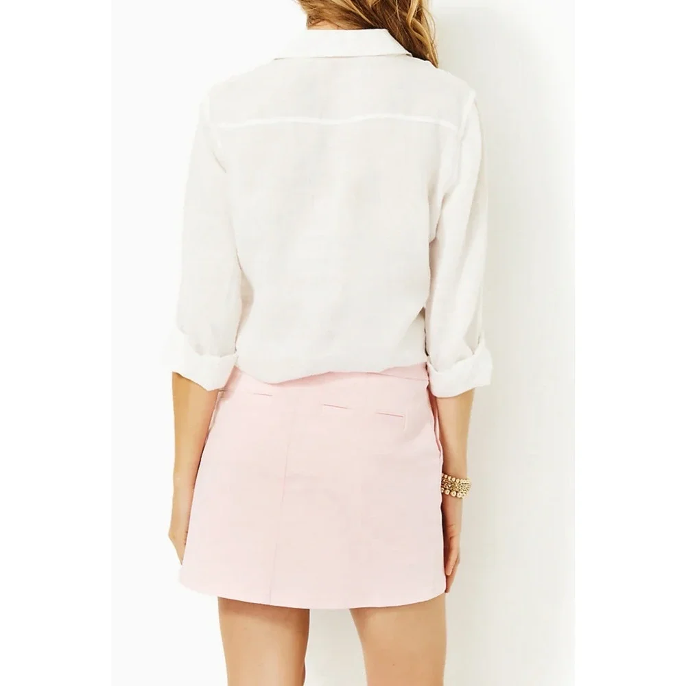 Lilly Pulitzer Colette Skort 10 Misty Pink Preppy Golf Tennis Coastal Chic